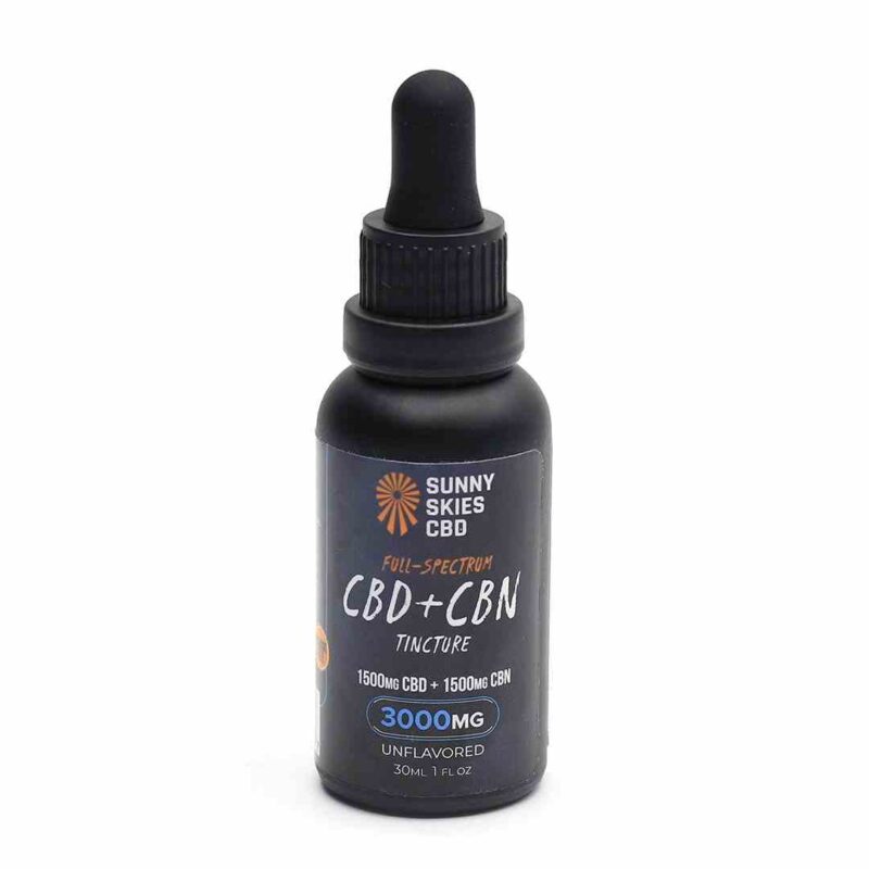 Sunny Skies CBD - Full-Spectrum CBD+CBN Tincture Unflavored